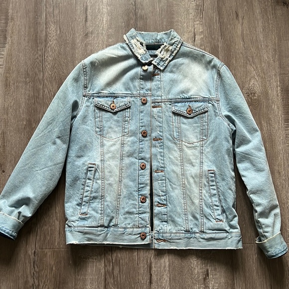 Vintage Distressed Jean Jacket - Picture 1 of 2